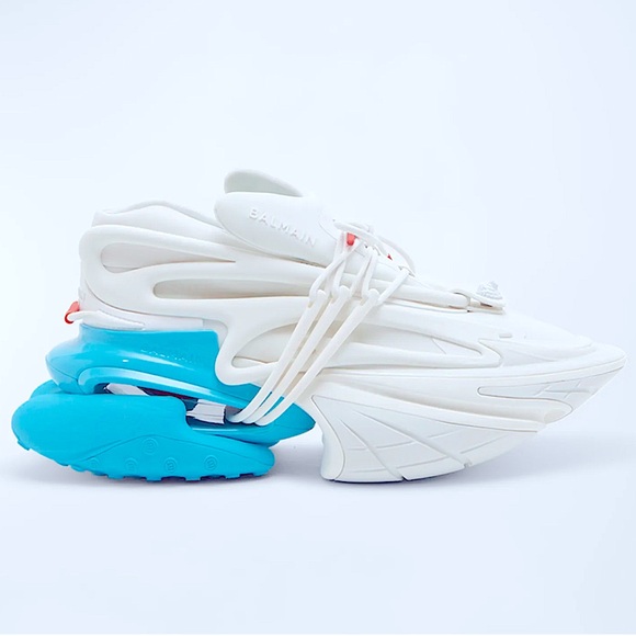 Balmain Men's Unicorn Neoprene Fashion Sneakers Size 44/11
